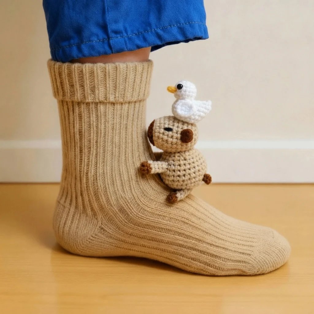 🔥Last Day 49% OFF-2025 Architecturm®3D Knit Animal Socks (A pair)🧦