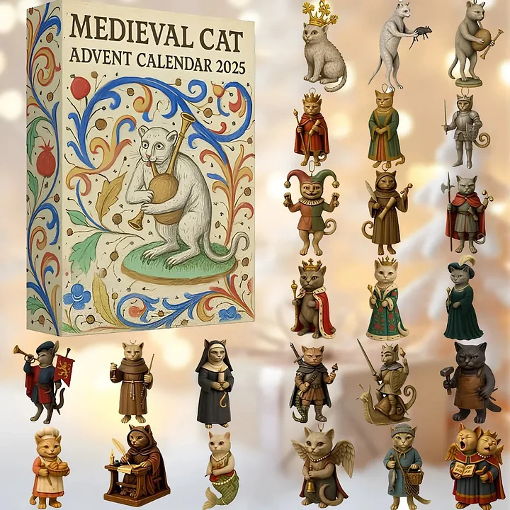 🔥LAST DAY 49% OFF - ✨Medieval Cat Advent Calendar 2026