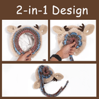 Festive Christmas Antler Hat