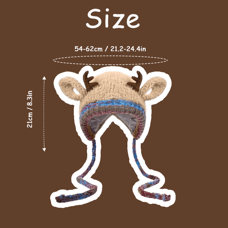 Festive Christmas Antler Hat