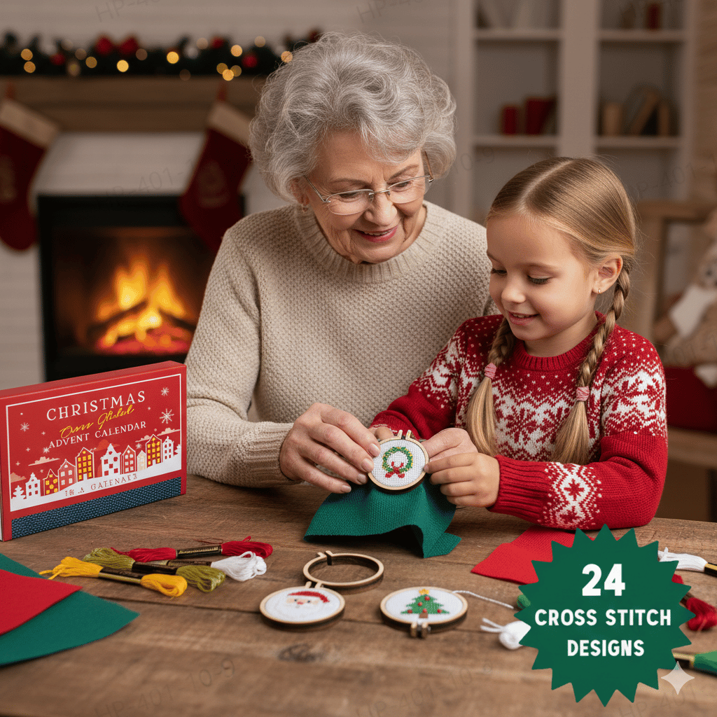 🏆🔥Christmas Cross Stitch Advent Calendar