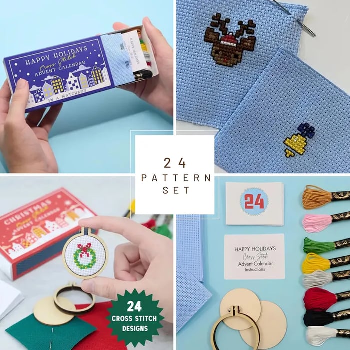 🏆🔥Christmas Cross Stitch Advent Calendar